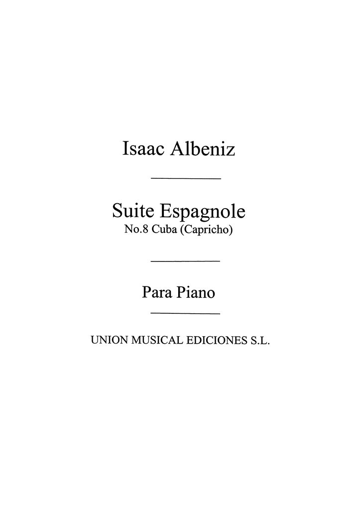 Capricho No.8 From Suite Espanola Op.47